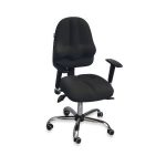 krzesło ergonomiczne kulik system classic pro black-t24-m