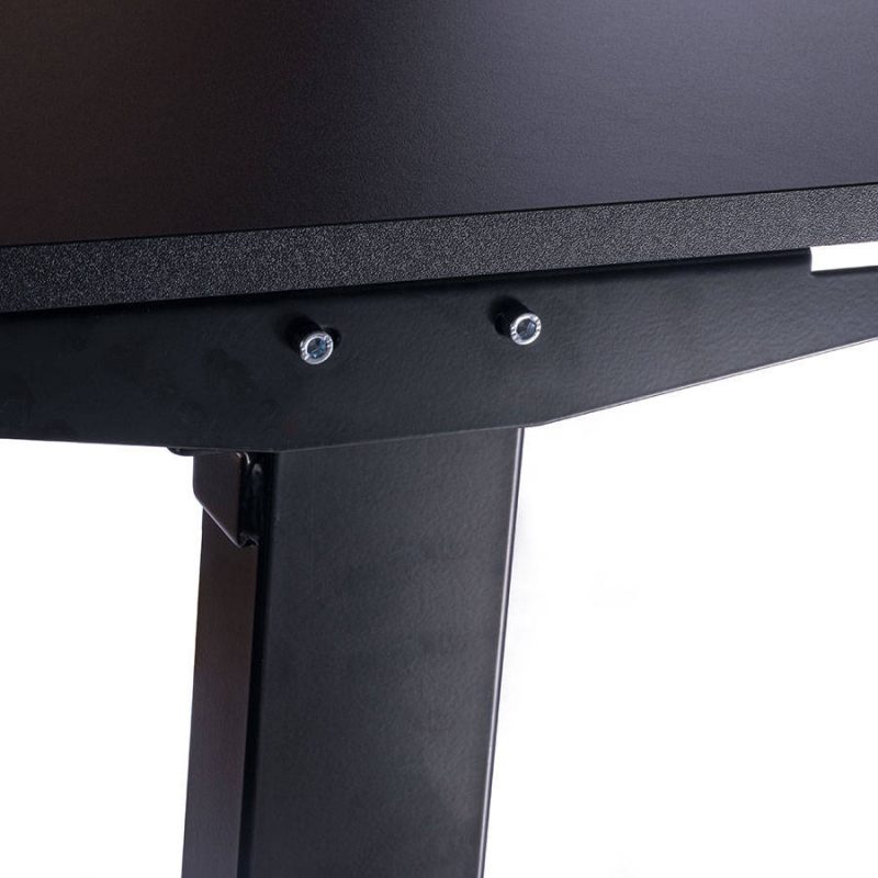 Biurko regulowane elektrycznie Fly-Desk blat prosty stelaż Basic czarno-czarne 4