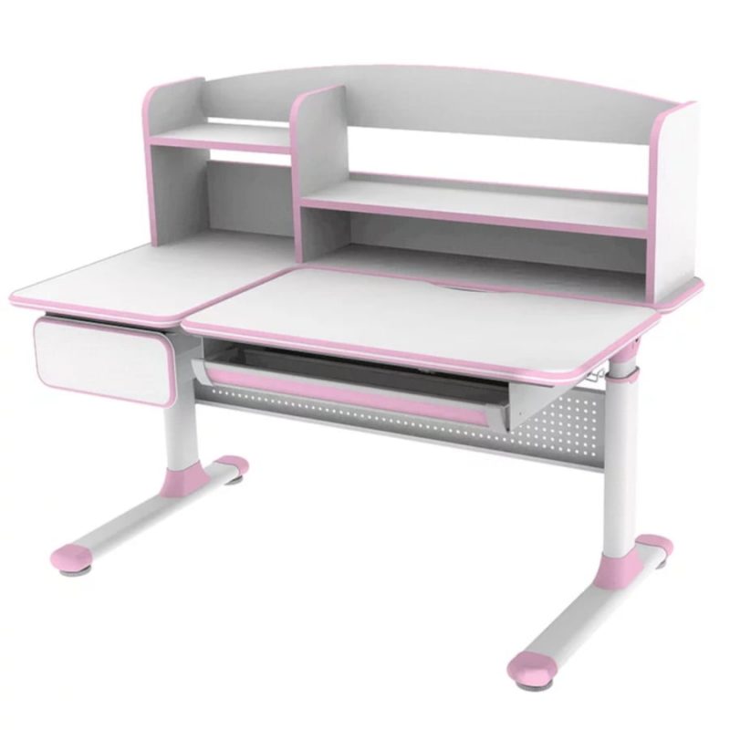 Biurko regulowane dla dziecka Fun Desk Cubby Rimu Pink
