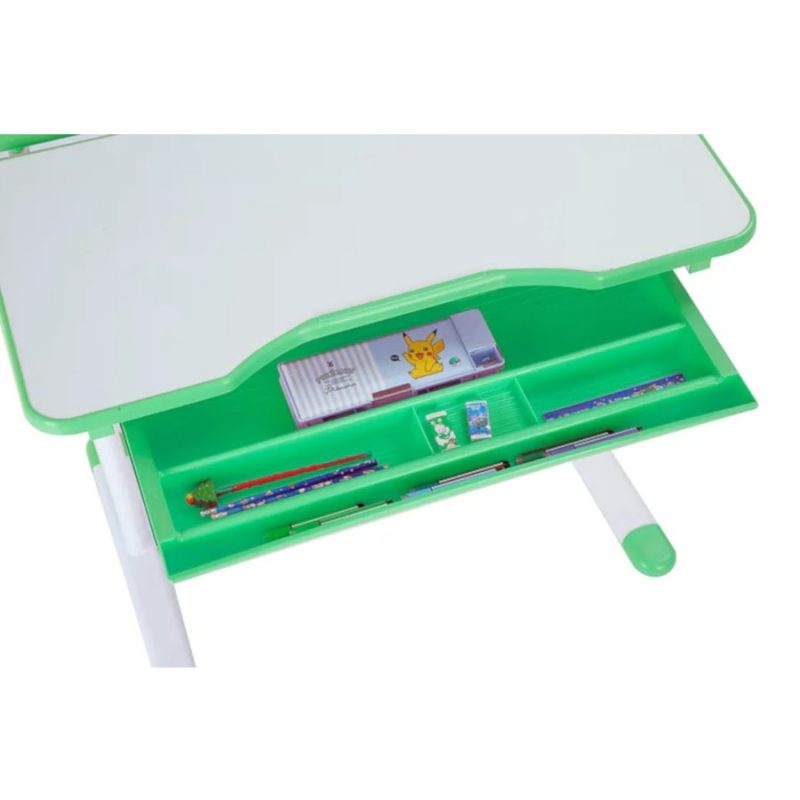 Biurko regulowane dla dziecka Fun Desk Freessia Green z szufladą