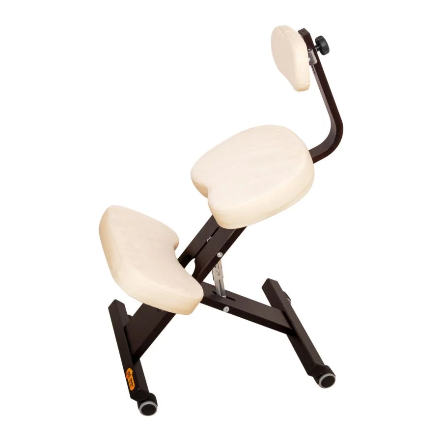 Klękosiad z oparciem Ergo-Comfort Plus Cappuccino K / Klęcznik z podparciem lędźwiowym