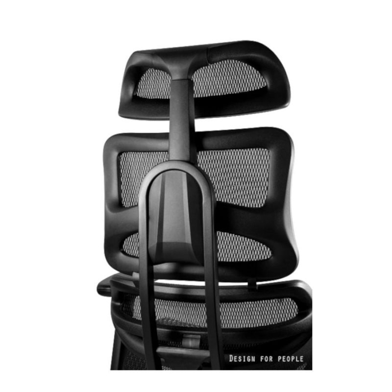 Fotel ergonomiczny Unique Ergotech Czarny Podstawa Czarna kompozytowa CM-B137A-4, nr EAN 5908242400662 Oparcie