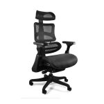 Fotel ergonomiczny Unique Ergothrone Czarny Podstawa kompozyt CM-B37A-3 5908242400686