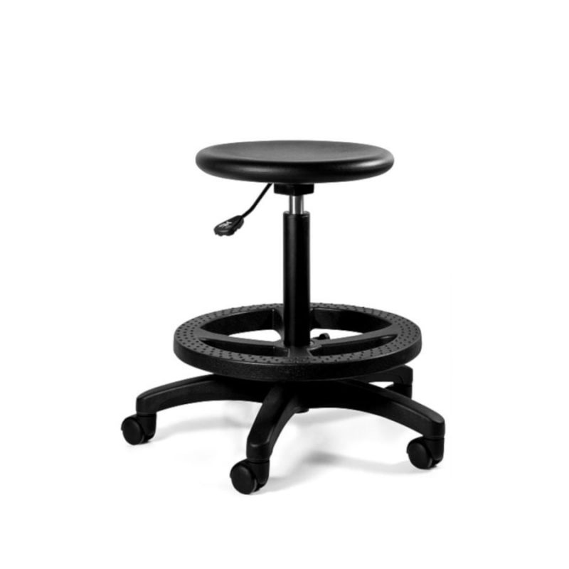 Krzesło medyczne Unique Toro Czarne 5005 Taborek specjalistyczny lekarski