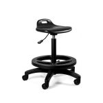 Krzesło medyczne Unique Toro Czarne 5003 z przodu