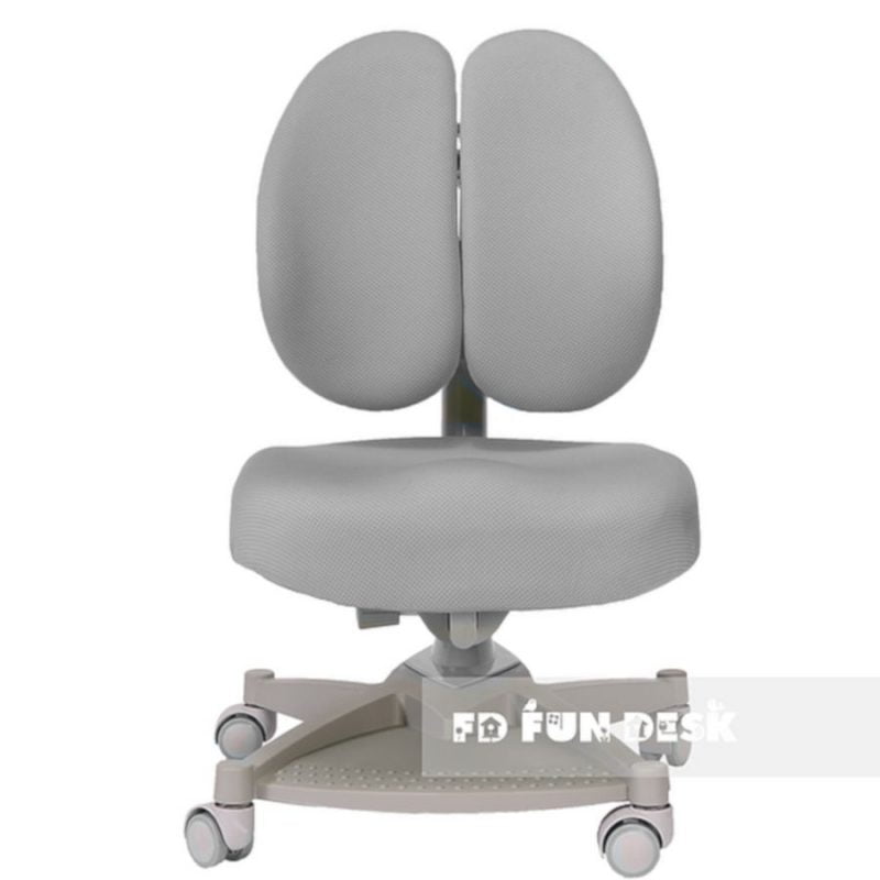 Krzesło ergonomiczne dla dziecka Contento Grey Fun Desk z przodu