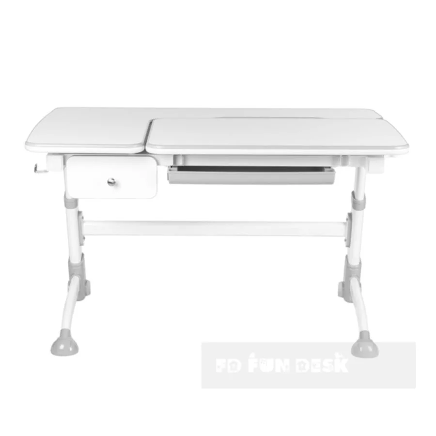 Biurko regulowane dla dziecka Fun Desk Amare Grey with Drawer z przodu