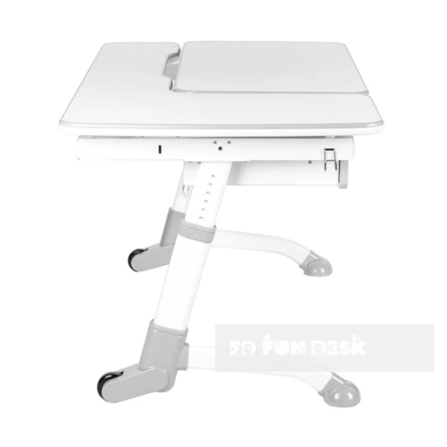 Biurko regulowane dla dziecka Fun Desk Amare Grey with Drawer z boku