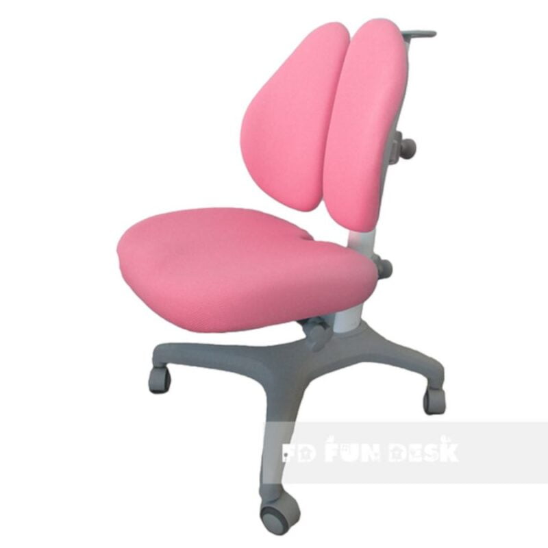 Krzesło ergonomiczne dla dziecka Fun Desk Bello 2 Pink z boku