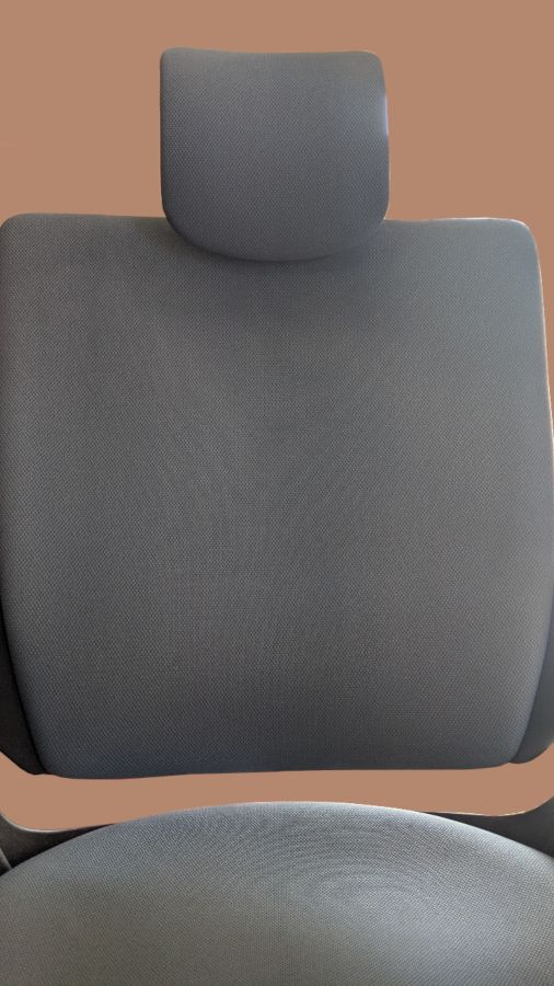 Powystawowy fotel Unique Wau 2 Czarny Stelaż Tkanina Slategrey BL417 oparcie