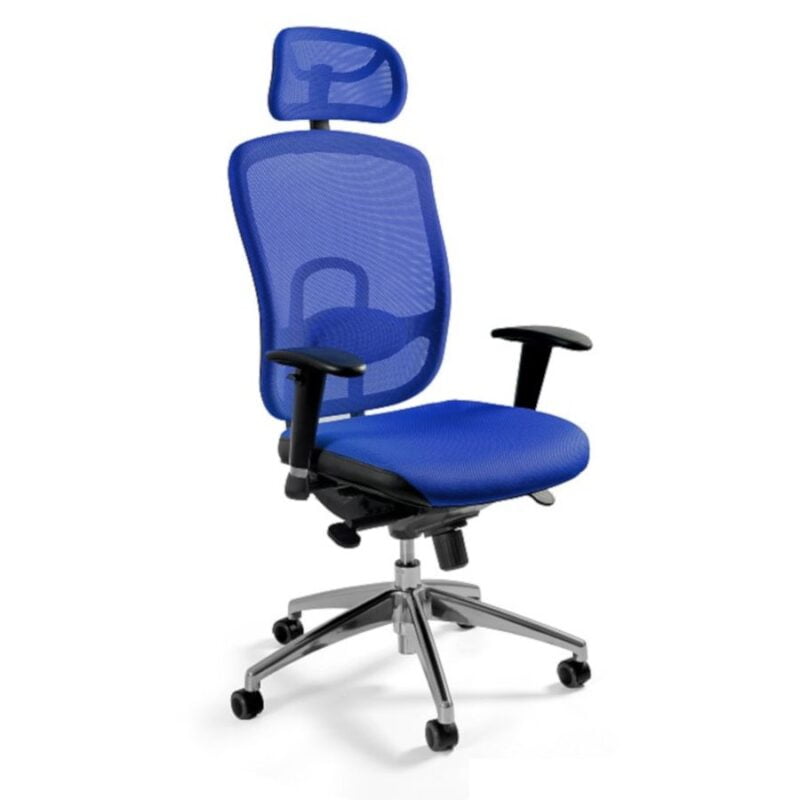 Fotel ergonomiczny Unique Vip Niebieski W-80-7