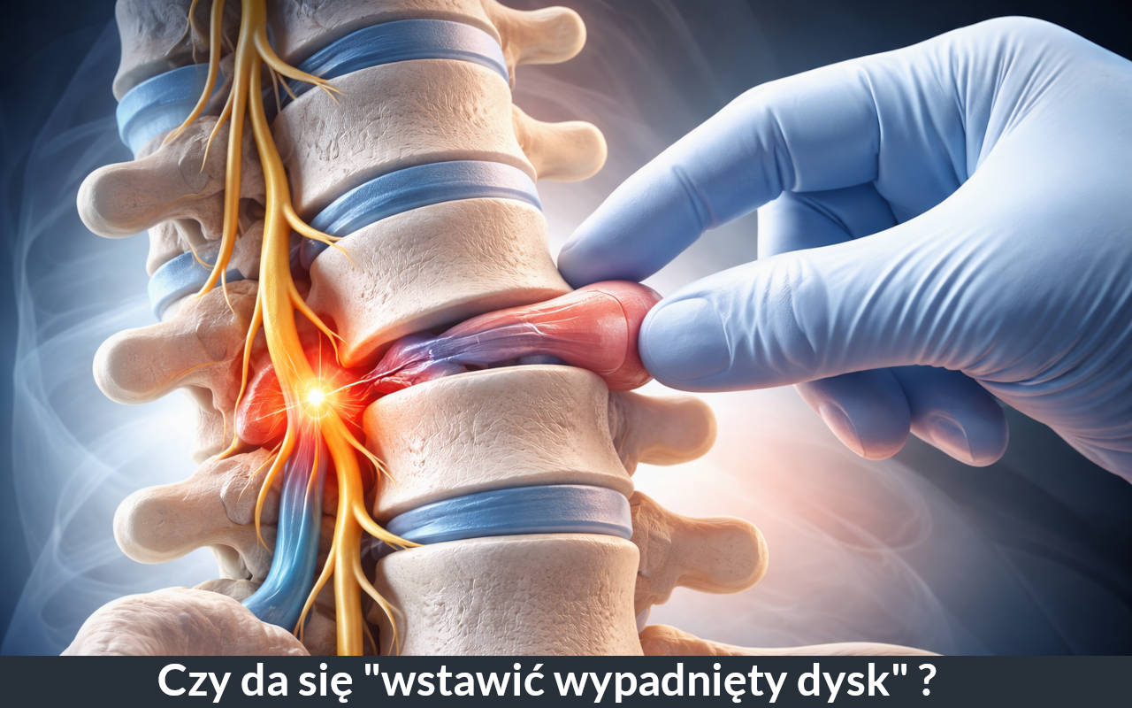 Czy można wstawić wypadnięty dysk? Fakty i mity o przepuklinie kręgosłupa